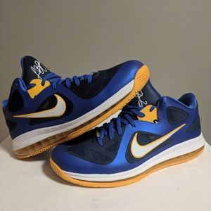 LeBron 9 low Entourage blue yellow sz 13.5